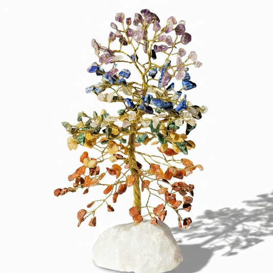 Arbre de vie en pierres naturelles sur base de quartz