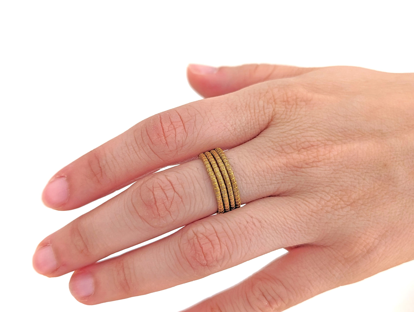 Bague en Or Végétal et plaqué Or - Capim Dourado - DORINOR