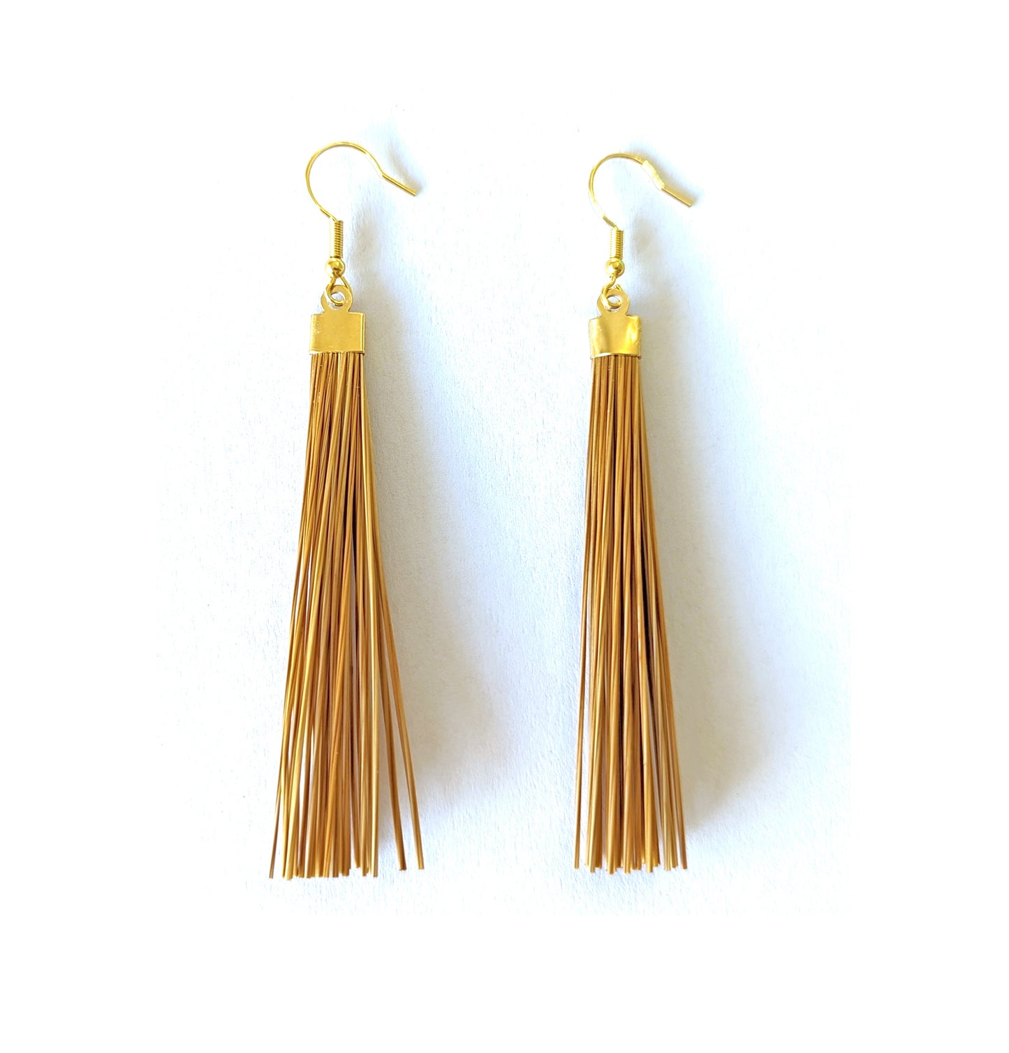 Boucles d'oreilles en Or Végétal et plaqué Or - Capim Dourado - DORINOR