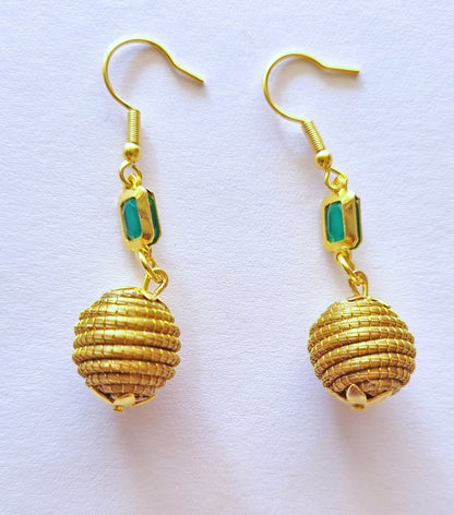 Boucles d'oreilles en Or Végétal et plaqué Or - Capim Dourado - DORINOR