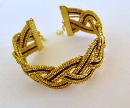 Bracelet en Or Végétal et plaqué Or - Capim Dourado - DORINOR