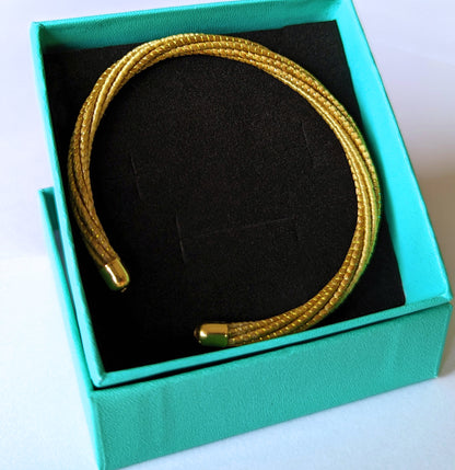 Bracelet en Or Végétal et plaqué Or - Capim Dourado - Couleur beige