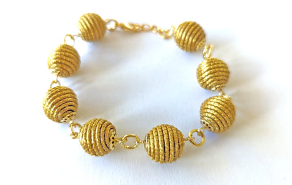 Bracelet en Or Végétal et plaqué Or - Capim Dourado - DORINOR