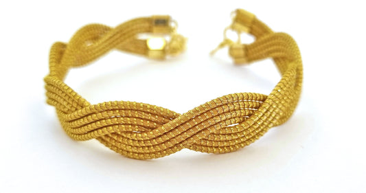 Bracelet en Or Végétal et plaqué Or - Capim Dourado - DORINOR