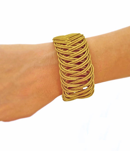 Bracelet en Or Végétal et plaqué Or - Capim Dourado - DORINOR