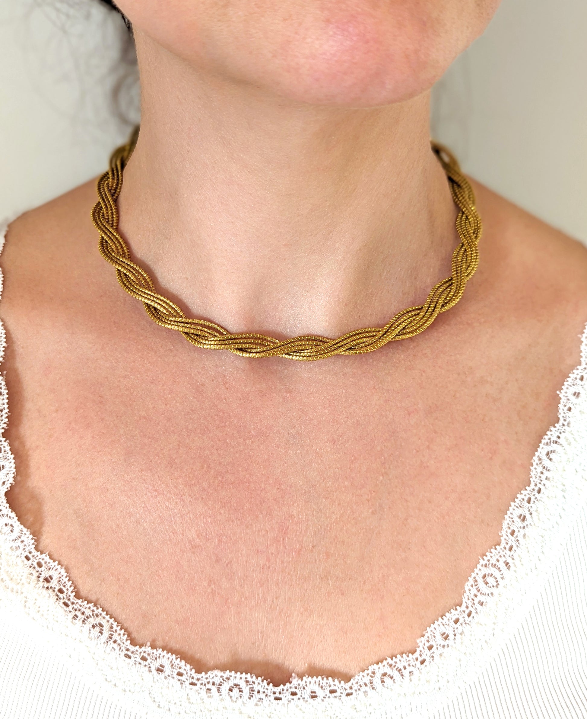 Collier en Or Végétal et plaqué Or - Capim Dourado - DORINOR