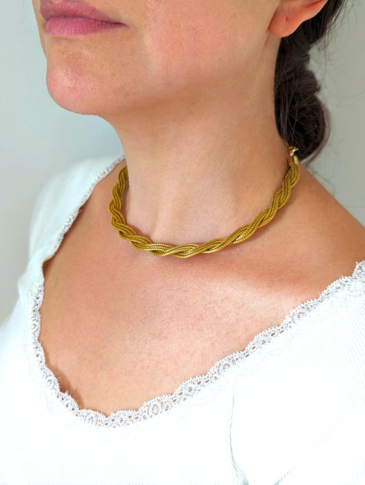 Collier en Or Végétal et plaqué Or - Capim Dourado - DORINOR