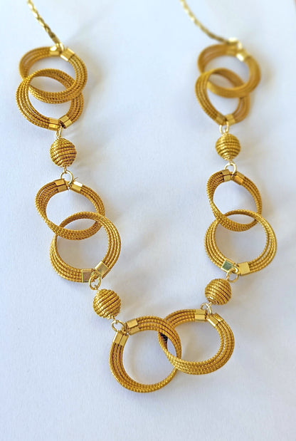 Collier en Or Végétal et plaqué Or - Capim Dourado - DORINOR